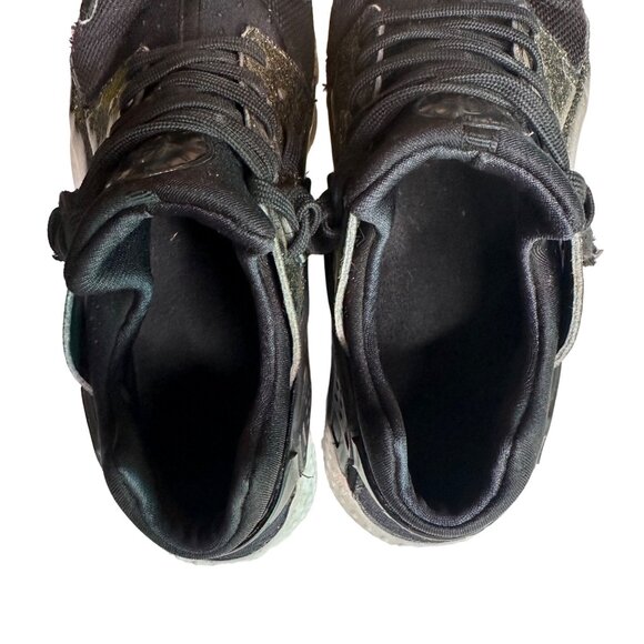 Nike Huarache Run SE TD 'Black Gold Glitter' Youth Size 7 - Picture 5 of 9